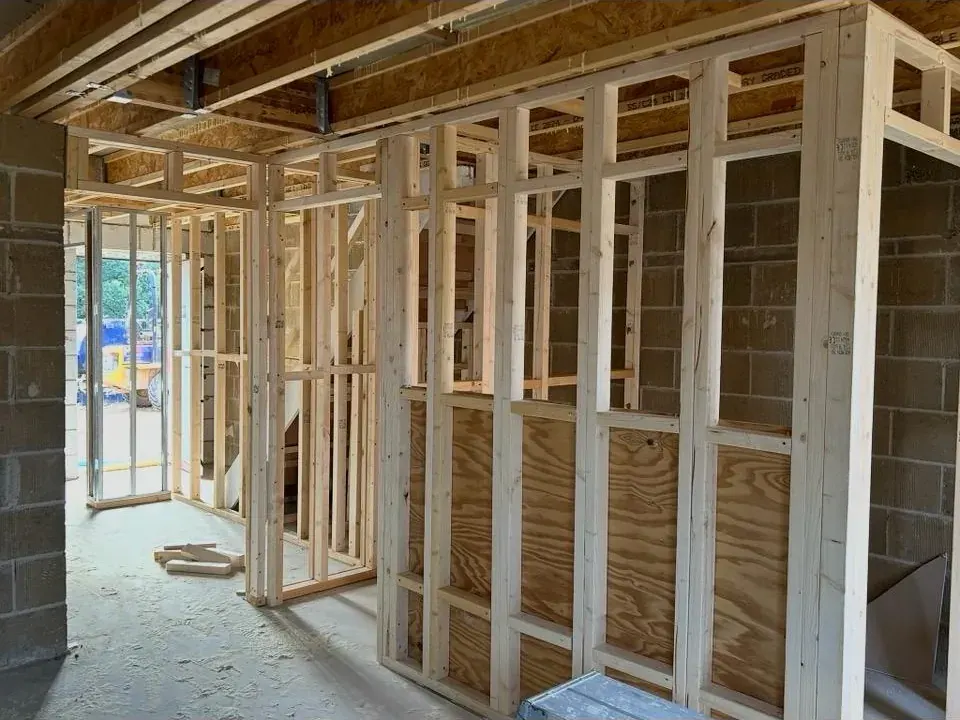 Timber stud room layout